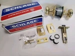 New Schlage 803470 Camelot Collection Plymouth Passage Knob, Bright Brass. Fixed Price $23.95.