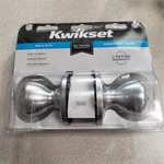 = Kwikset Bed & Bath Doorknob 93001-503 Satin Chrome Keyless New. Fixed Price $16.19.