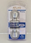 Door Knob Locking Atlas Home Security Bed And Bath Satin Chrome New. Fixed Price $20.59.