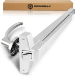 32" Silver Panic Bar Exit Device With Lever Handle For Emergency Doors. Fixed Price $244.99.