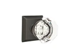 Emtek Old Town Glass Knob, Quincy Rosette US10B, Dummy Pair 85310TUS10B. Fixed Price $99.00.
