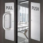 Reamtop Stainess Steel Door Handle Pull Push Plate With Fingerprint-proof. Fixed Price $41.00.