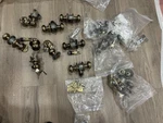 Lot Of Schlage Georgian Antique Brass Keyed Closet Privacy Door Knobs. Fixed Price $100.00.