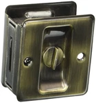 Schlage 991 1-3/4" X 2-1/4" Privacy Pocket Artisan Sliding Door Lock, Antique.... Fixed Price $43.39.