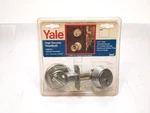 Vtg Yale V3211A High Security Deadbolt US26D Satin Chrome 2-3/8" Nos. Fixed Price $20.00.