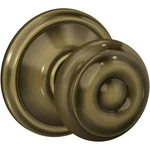 Schlage Door Knob Bath Room Closet Non Lock Georgian Antique Brass F10 609. Fixed Price $21.95.