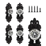 Vintage Dummy Door Interior Crystal Glass Knobs 4 Drawer Dresser Ha.... Fixed Price $60.70.