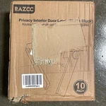 Razcc Matte Black 10 Pack Privacy Door Levers, Handles Heavy Duty Bed. Fixed Price $189.99.