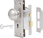 Mortise Lock Set For Interior Door, 1 Pack, Brushed Nickel. Fixed Price $37.35.