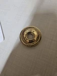 Baldwin Images Round Rope Passage Rose Pair Polished Brass 003. Fixed Price $29.99.