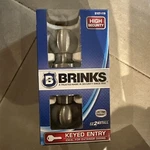 Brinks High Security Ball Style Keyed Entry Satin Nickel Door Knob 2107-119 New. Fixed Price $30.00.
