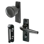 Tulip Knob Latch, Aluminum, Powder-coated, 5/8 To 1-1/4 Thick Door Black. Fixed Price $18.70.