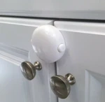 Qdos Adhesive Double Door Dual Lock W/ Storage Post Childproof Securehold Design. Fixed Price $18.64.