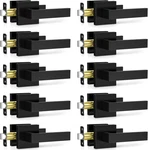 10 Pack Matte Black Door Handles Interior, Passage Knobs Closet Levers. Fixed Price $117.99.