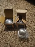 2 Schlage Non-turning Satin Nickel Dummy Corona Door Knobs J170 Cna 619 New. Fixed Price $10.00.