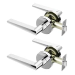Okun Halo 2-PACK Chrome Passage Door Levers Reversible Non-locking Inter. Fixed Price $129.38.