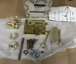 Baldwin Horizontal Rim Lock 5704-030-RH Trans-spindle One Set Polished Brass Nos. Fixed Price $699.99.