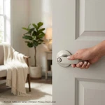 Kwikset Winston Privacy Door Lever With Round Rose From The Safelock Series. Fixed Price $20.47.