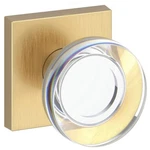 Baldwin Crystal Door Knob Hall Closet Satin Brass Contemporary. Fixed Price $149.97.