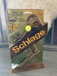 Schlage Hall Closet Handle Left Door Lever F10NV V89 Antique Brass P513-096. Fixed Price $19.44.