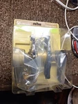 New Amerock Carriage House Brass Keyed Doorknob Entry Lock Set Antique, Nos. Fixed Price $149.00.