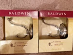 Baldwin Champlain Robe Hook Satin Nickel Finish 2 Packs 3865-150. Fixed Price $25.00.