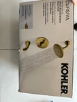 Kohler Cursiva 3-SPRAY Tub & Shower Faucet Vibrant Brushed Moderne Brass. Fixed Price $150.00.