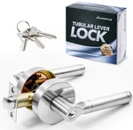 Annfuz Round Heavy Duty Entry Door Handle Lock With Keys,reversible Leve.... Fixed Price $23.95.