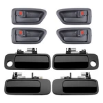 Gledewen Exterior & Interior Door Handle Set, Gray, 8PCS,. Fixed Price $54.51.
