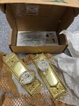 Nostalgic Warehouse - Egg & Dart Long Plate With Crystal Victorian Knob Pol Bras. Fixed Price $100.00.