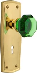 Nostalgic 721982 Prairie Plate W/ Keyhole Passage Waldorf Emerald Door Knob. Fixed Price $169.88.