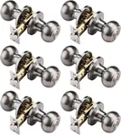6 Pack Bathroom Bedroom Door Knobs Hardware Brushed Nickel. Fixed Price $50.00.