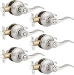 6 Pack Probrico Home Remodeling Privacy Door Lever Thumb Lock For Bed And Bath. Fixed Price $72.00.