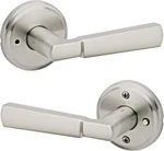 Kwikset Perth Satin Nickel Reversible Square Straight Bed/bath Door Handle. Fixed Price $13.69.