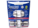 Toledo Double Cylinder Satin Nickel Combo Set CV1501MAUS32D Front Door-sealed!. Fixed Price $15.95.