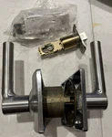 Schlage #F10-BRW-626-CEN Broadway Passage Door Lever Set Satin Chrome. Fixed Price $19.95.