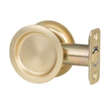 Kwikset Round Pocket Door Lockset Passage 93340-009. Fixed Price $12.00.