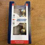 Schlage Keyed Entry Georgian Knob Antique Brass Finish F51 V 608. Fixed Price $25.00.