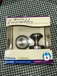 Amerock Ensembles Bathroom Bedroom Door Knob Set Nos Satin Chrome Rope. Fixed Price $15.00.