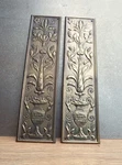 Antique Brass Finger Door Plates Push Classical Design -good Condition. Fixed Price $42.99.