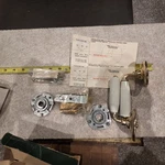Vintage Original Gainsborough White Porcelain Lever Passage Set With Latch. Fixed Price $55.00.
