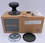 Schlage Plymouth F94PLY716 Aged Bronze One-sided Dummy Interior Pack. Fixed Price $15.00.