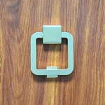 Reliabilt 5-1/5-IN Soft Brass Finish Door Knocker Square New Factory Packaged. Fixed Price $7.19.
