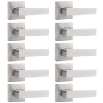 Probrico Dummy Door Handles Satin Nickel Half Levers Non-turning. Fixed Price $136.54.