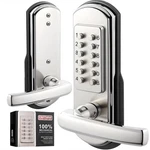 Door Lock Keypad Entry Keyless Mechanical Stainless Steel Right Handed Elemake. Fixed Price $104.99.