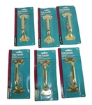 Lot Of 6 Ultra Hardware 59410 Brass Plated 3/4 Heavy Duty Pull Handle. Fixed Price $89.99.