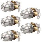 Knobonly 5 Pack Bedroom/bathroom Satin Nickel Door Knobs Privacy Sets. Fixed Price $55.16.