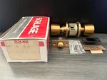 Schlage A10S Tul 612 Passage Function Knob Lock, 2-3/8" Backset, New Old Stock. Fixed Price $79.95.