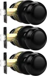 Hall/closet Door Knobs Matte Black Finish, Interior Round Passage. Fixed Price $71.99.