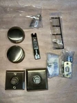 Baldwin Fd.rou.tsr Round Non-turning Two-sided Dummy Door Knob Brass. Fixed Price $19.00.